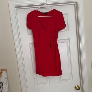 Lulu's Vibrant Red Mini Dress